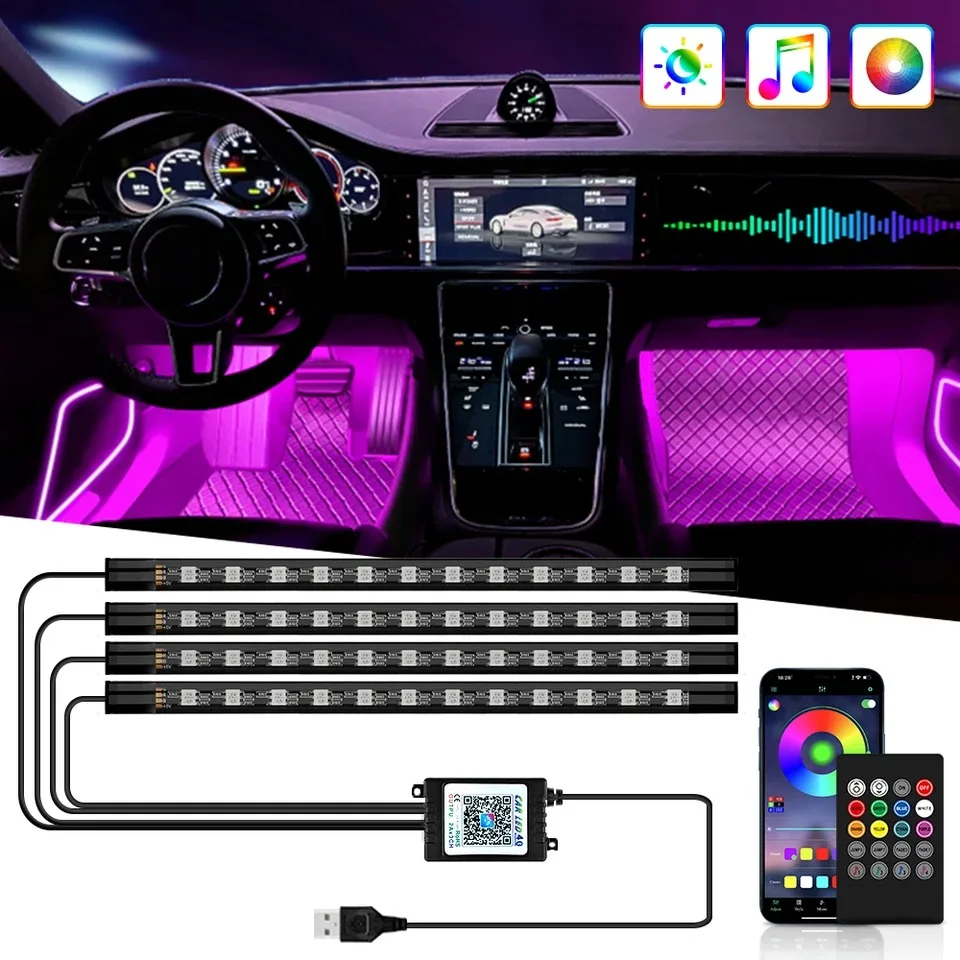 Rgb Hub Sync - Universal 48 LED USB Car RGB