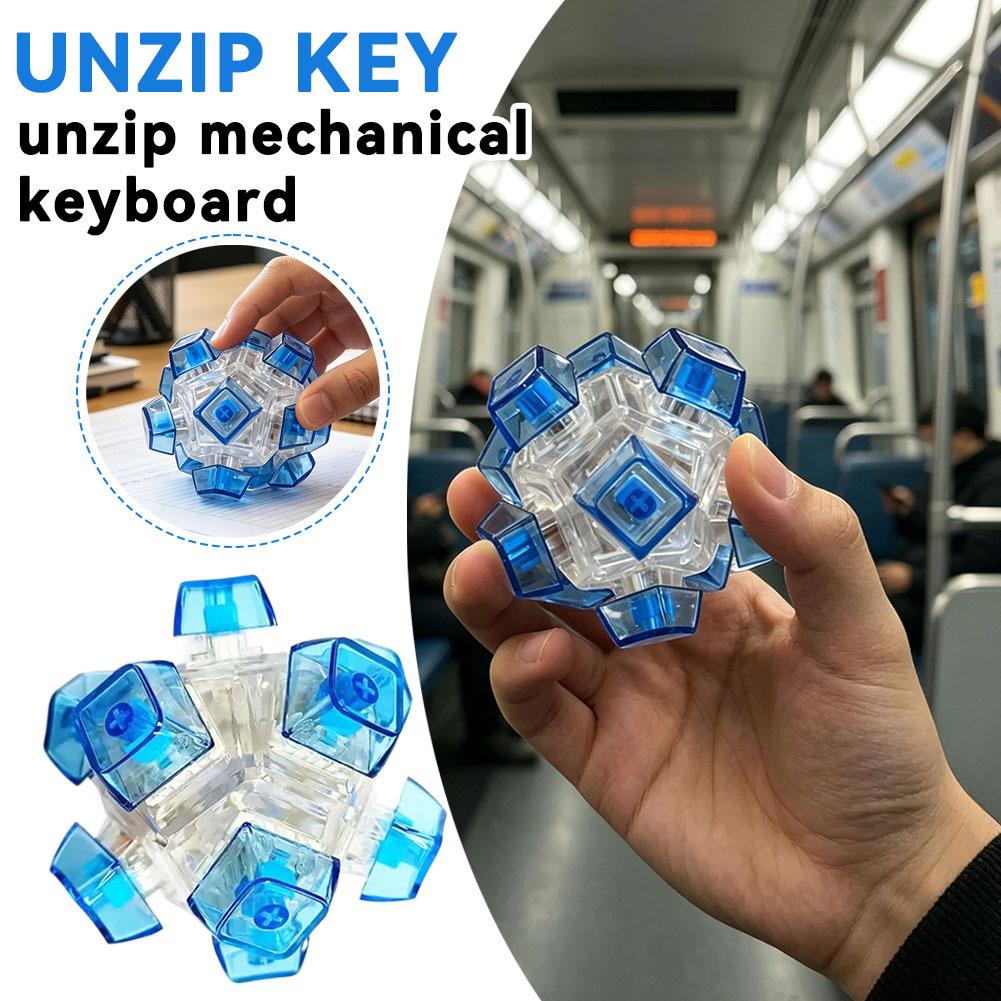 Keyboard Switch Tester - 12-Sided Creative Mechanical Button Fidget Toy