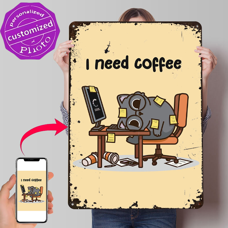 I Need Coffee 3D Texture Metal - Gaming Accessories Needed 评论和价格
