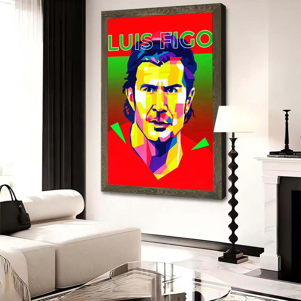 Luis Figo Canvas Poster Custom - Gaming Accessories For Room 评论和价格