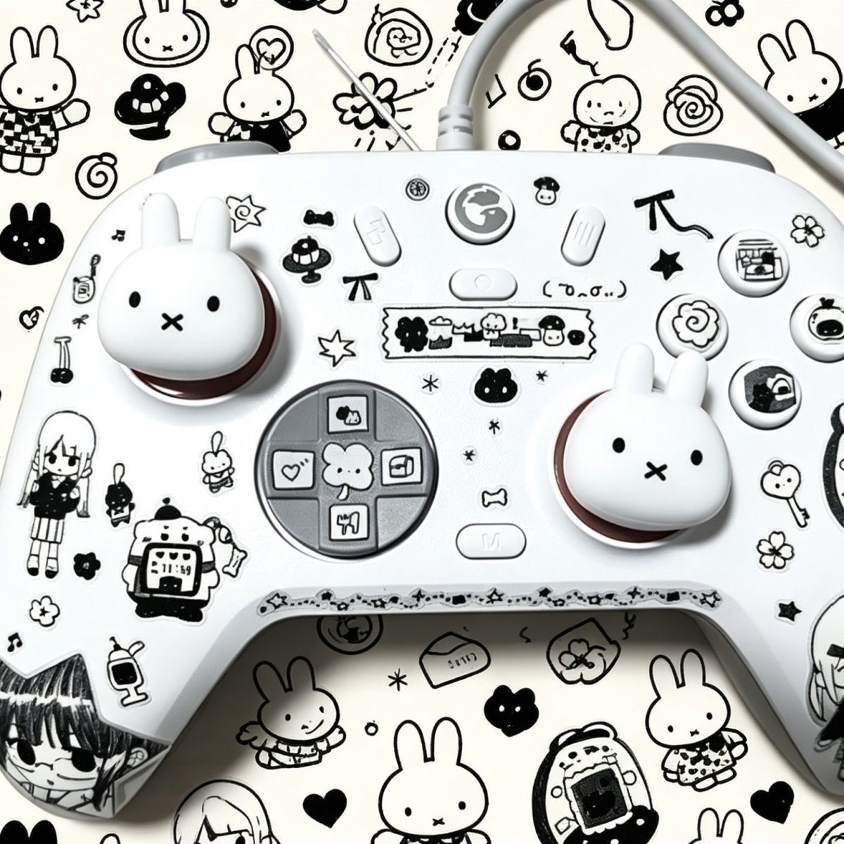 Cartoon Miffy Rabbit Cat Paw T - Gaming Accessories Xbox One 评论和价格