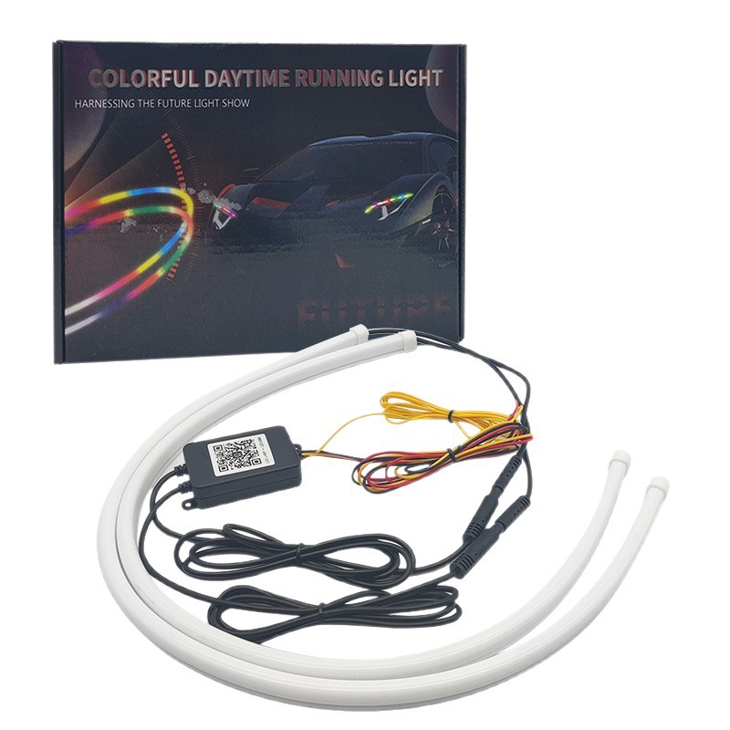 2PCS Car LED Strip Lights Flex - Rgb Hub Sync 评论和价格