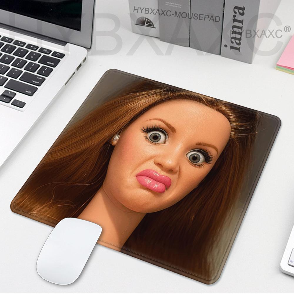 Cute Funny Doll Face Mouse Pad - Gaming Accessories For Table 评论和价格