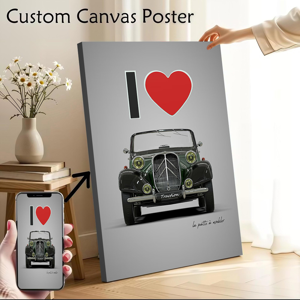 I Love Traction Printed Canvas - Gaming Accessories For Room 评论和价格