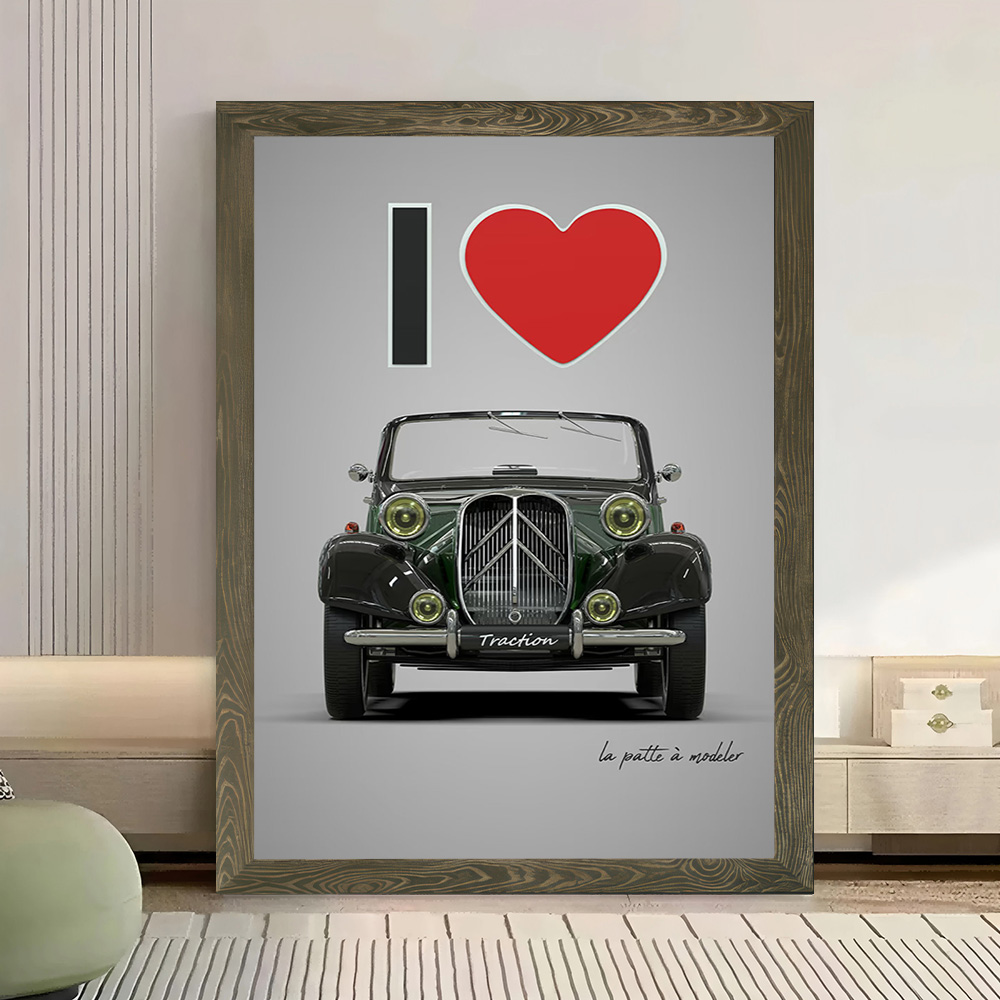 I Love Traction Printed Canvas - Gaming Accessories For Room 评论和价格