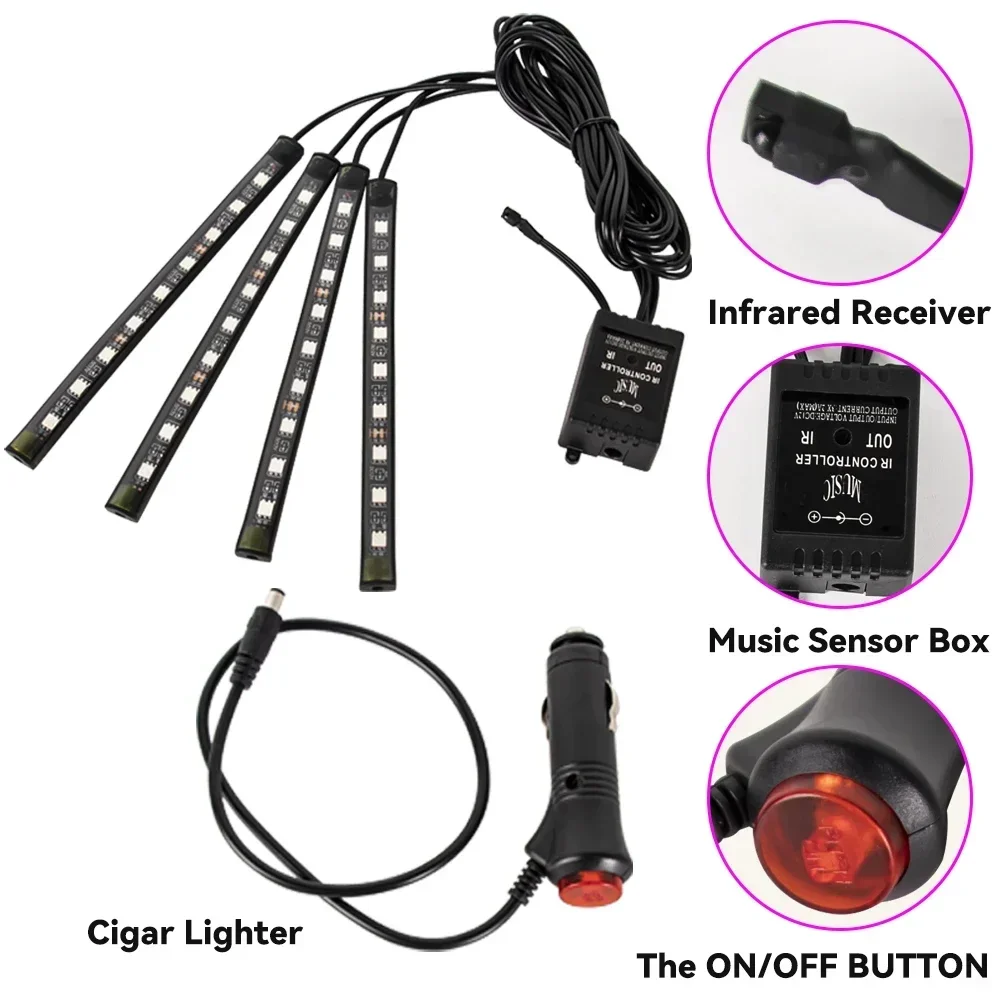 Neon LED RGB Car Underglow Bot - Rgb Hub Sync 评论和价格