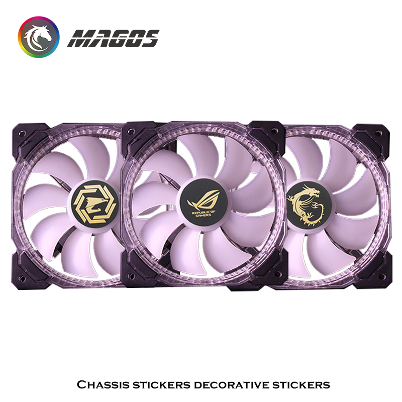 Computer Case Fan Metal Sticke - Gaming Accessories For Room 评论和价格