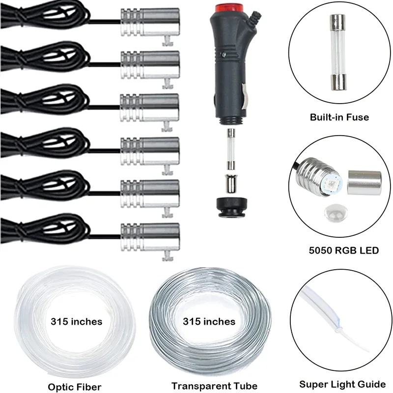 Flexible EL Wire Lights With A - Rgb Hub Sync 评论和价格