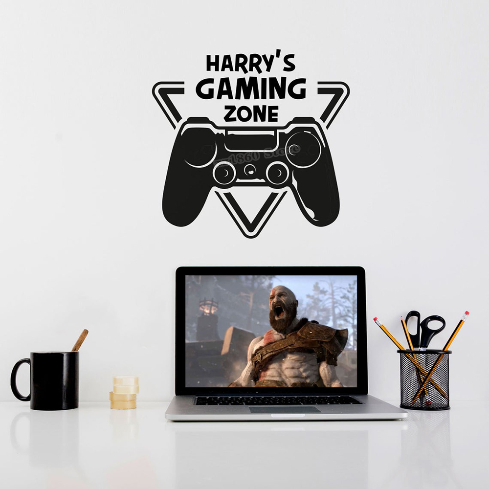 Custom Name Gaming Zone Wall D - Gaming Accessories For Room 评论和价格