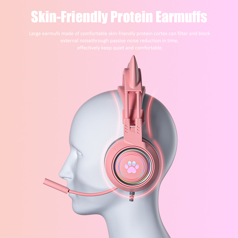 Cute Cat Ear Gaming Headphones - Gaming Accessories Kids 评论和价格