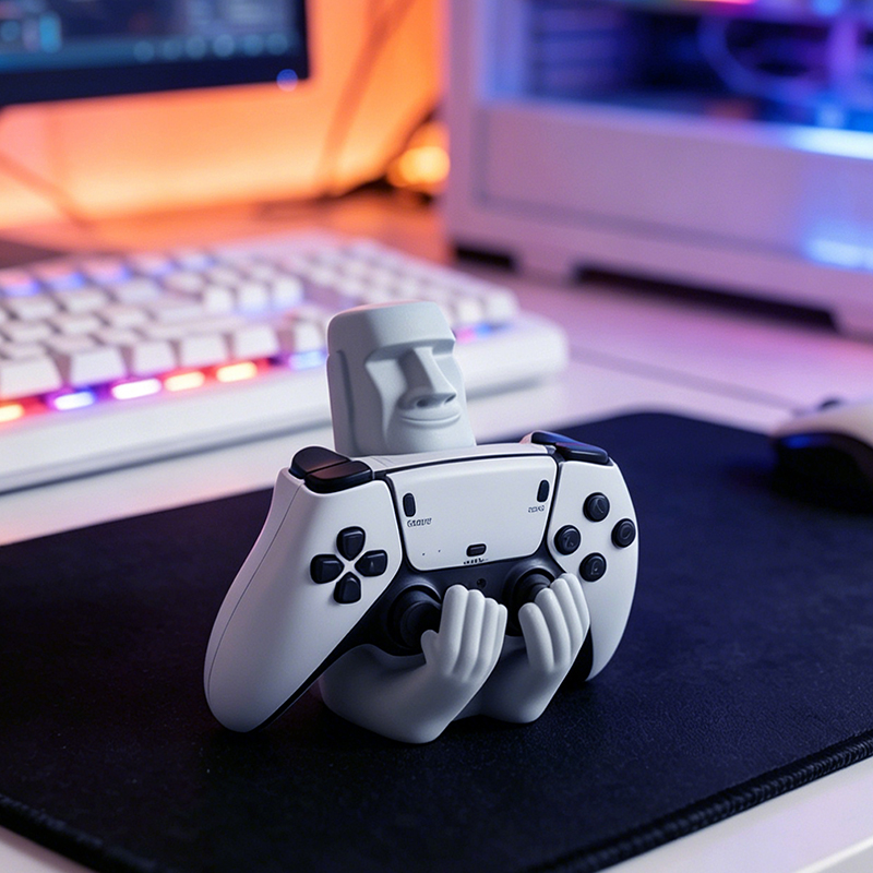 Funny Moai Stone Resin Gamepad - Gaming Accessories For Room 评论和价格