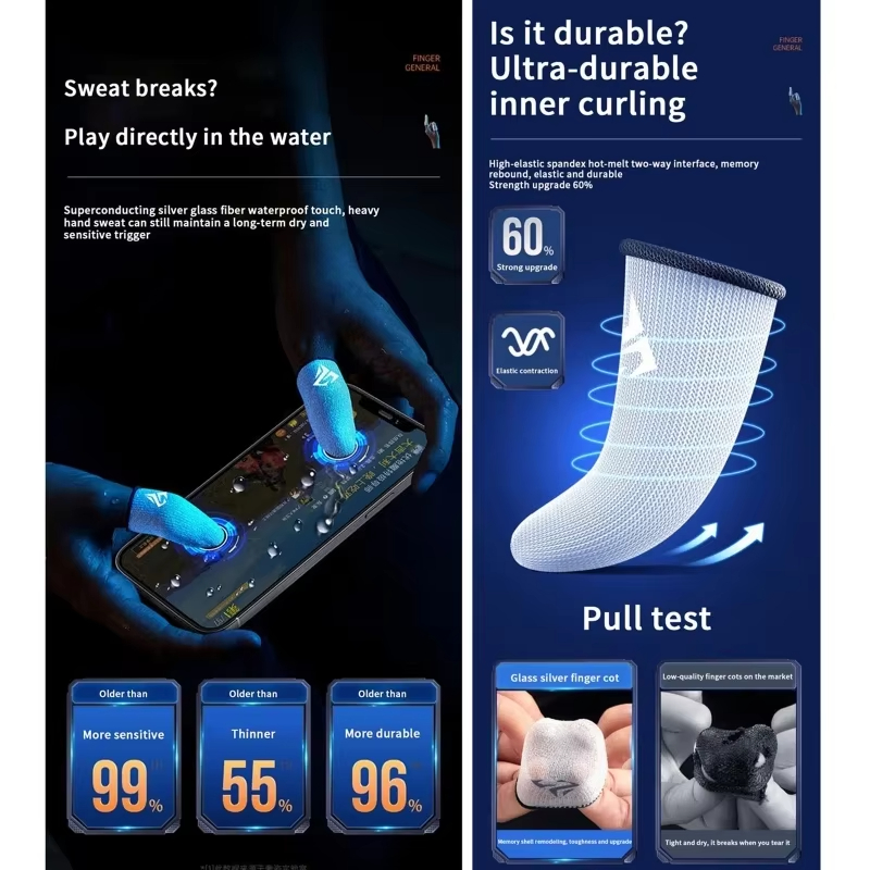4PCS Mobile Game Fingertip Glo - Gaming Accessories Mobile 评论和价格