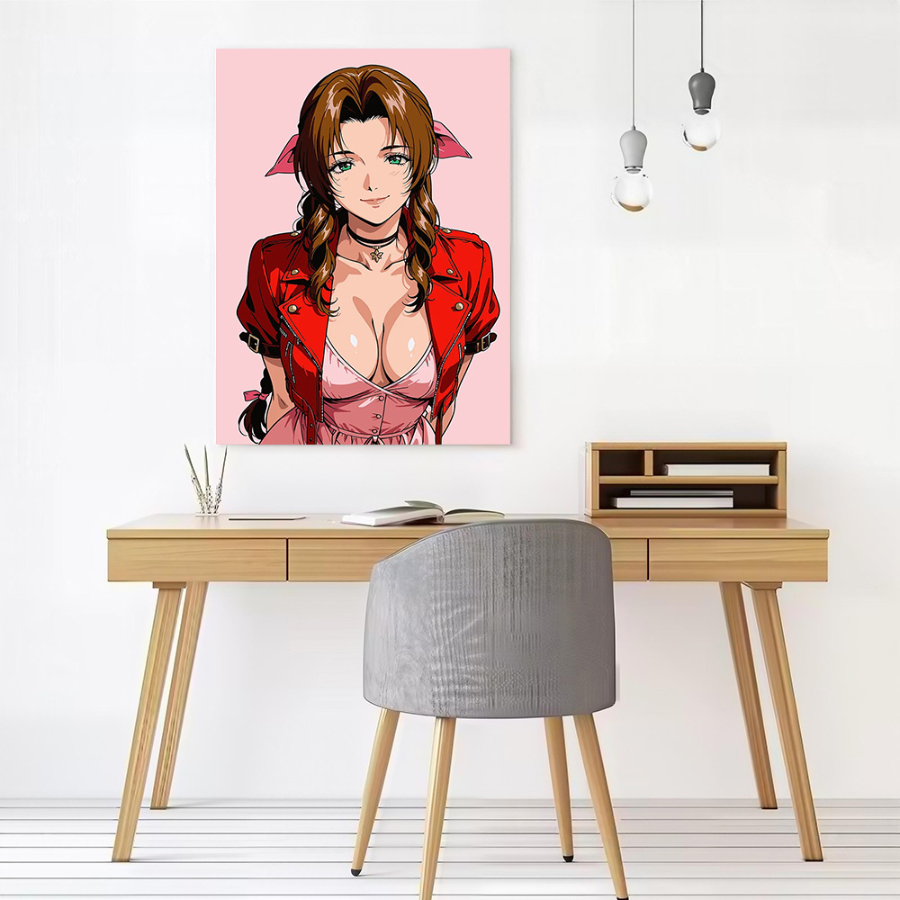 Fantasy Aerith Printed Canvas  - Gaming Accessories For Room 评论和价格