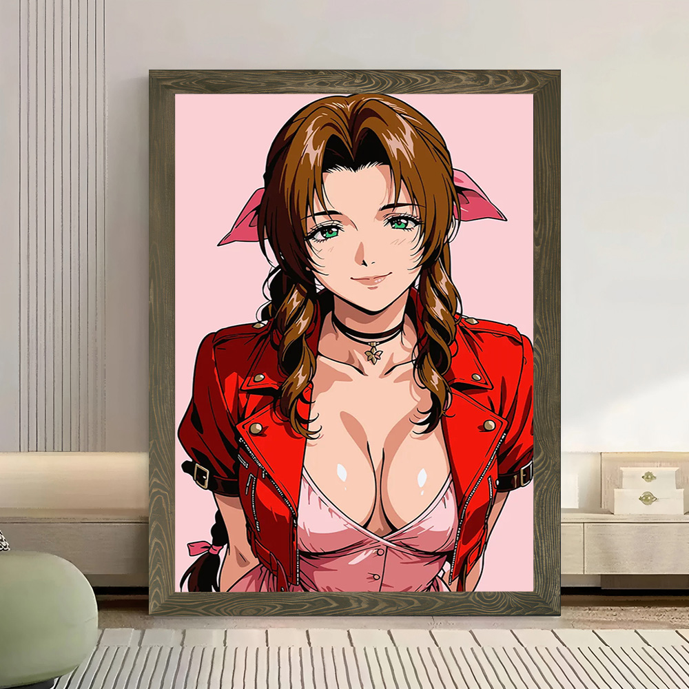 Fantasy Aerith Printed Canvas  - Gaming Accessories For Room 评论和价格