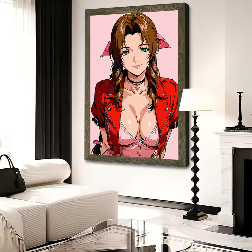 Fantasy Aerith Printed Canvas  - Gaming Accessories For Room 评论和价格