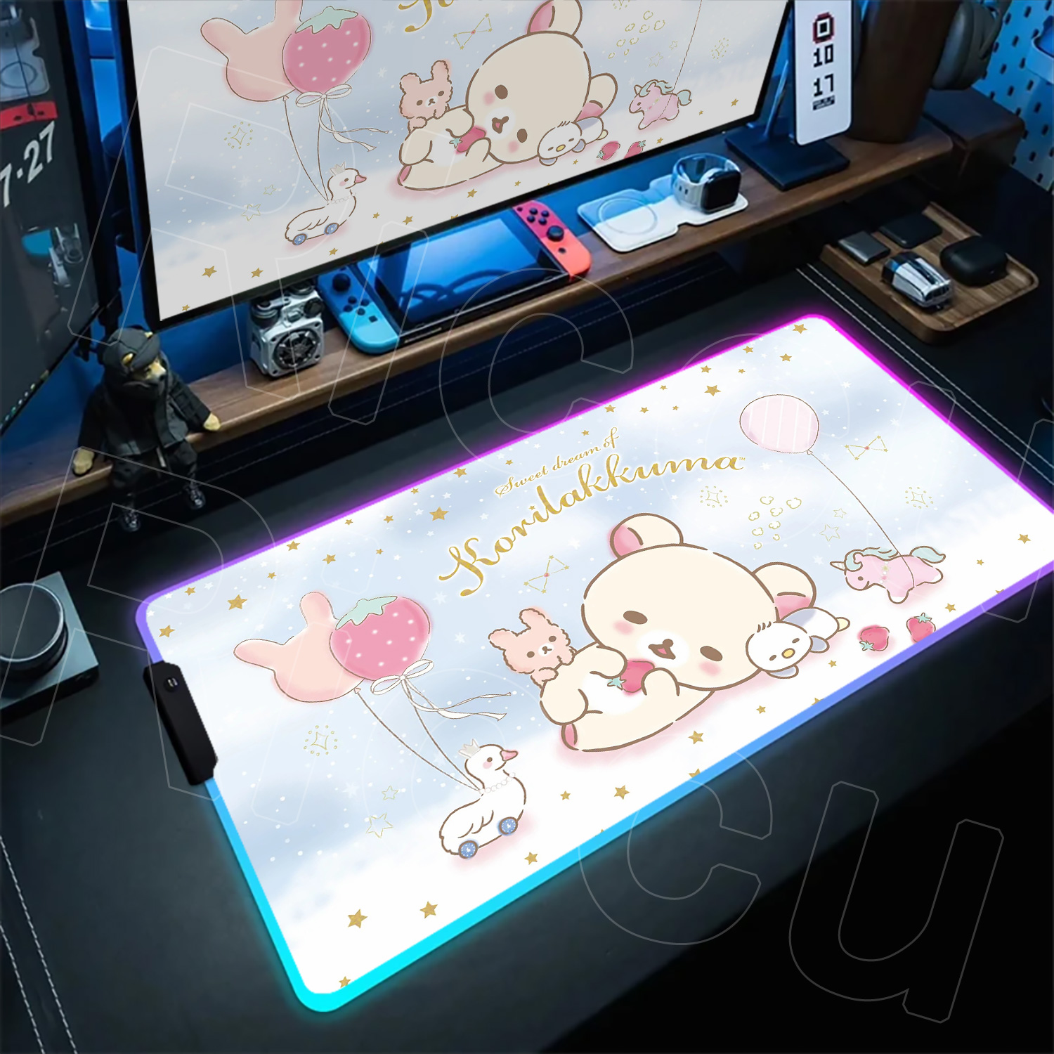 RGB Rilakkuma Large XXL Kawaii - Gaming Accessories Officeworks 评论和价格